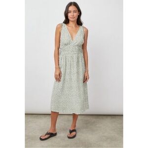 NWT Rails Constantine Dress Green Garden Floral
Smocked Waist V Neck Midi Small